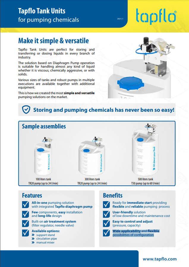 Tapflo Tank Units